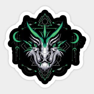 dragon king head Sticker